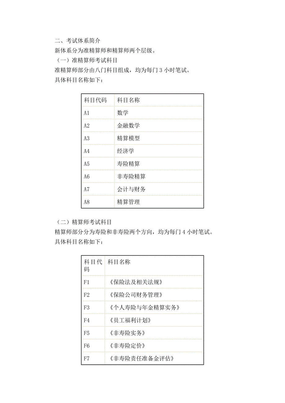 精算师考试新规定_第1页