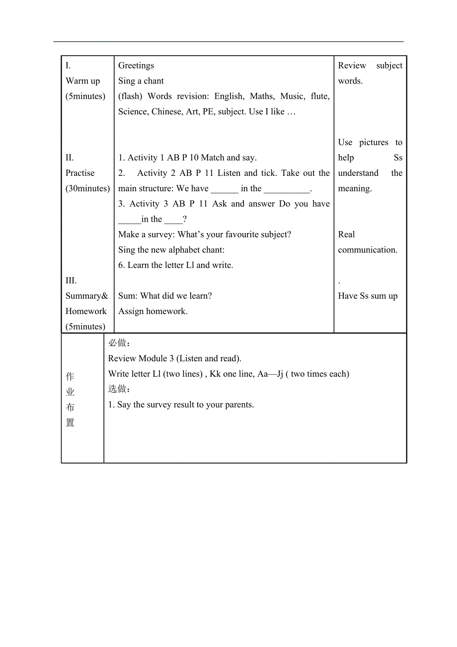 外研版（一起）二年级英语上册教案 Module 3 Unit 2(4)_第2页