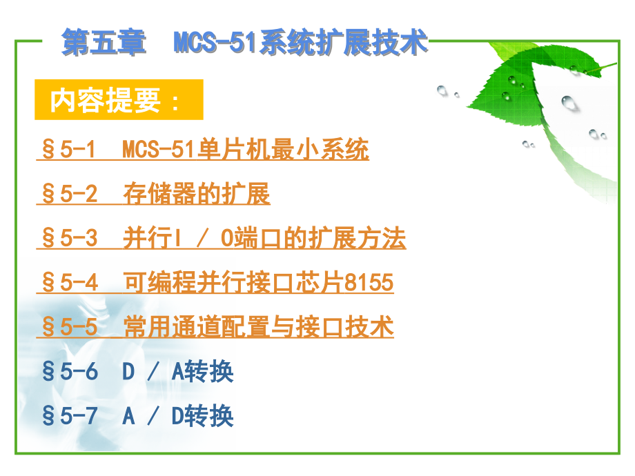 第五章 mcs-51系统扩展技术_第1页