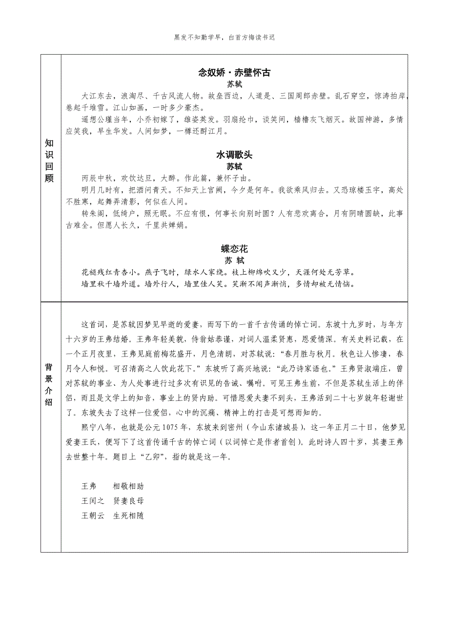 江城子同课异构学案print_第2页