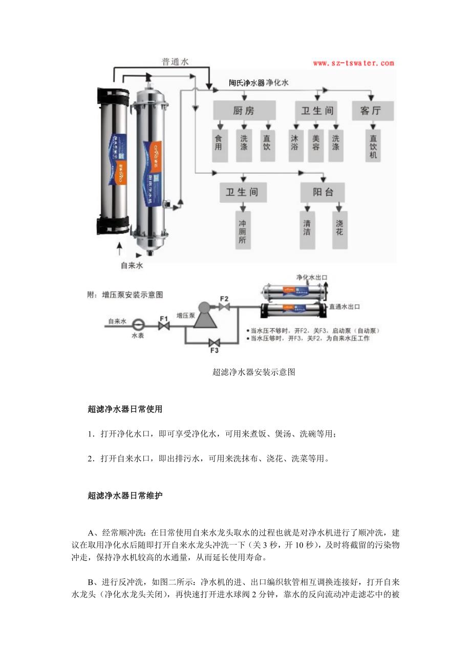 超滤净水机安装说明_第2页