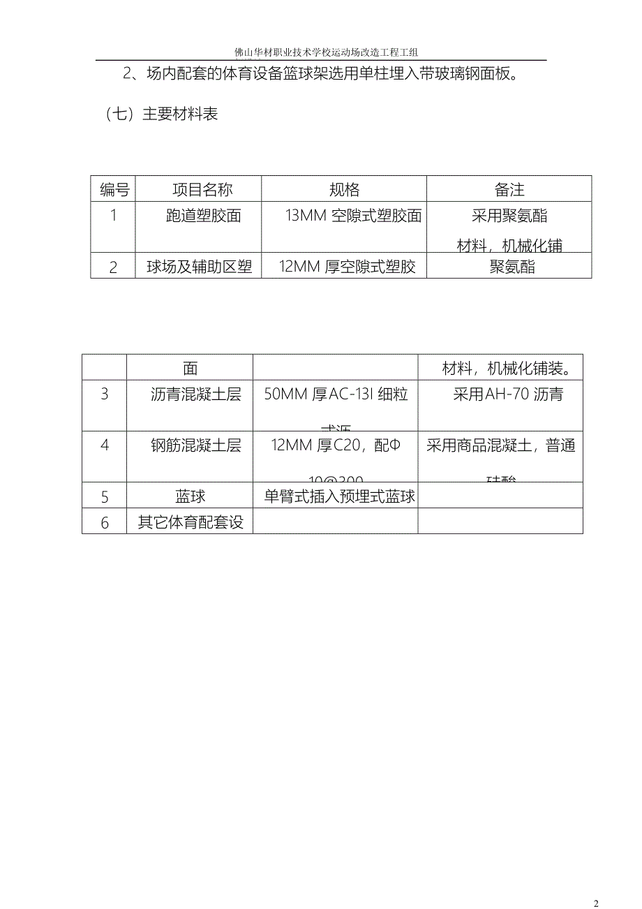 学校运动场改造工程施工组织设计_第2页