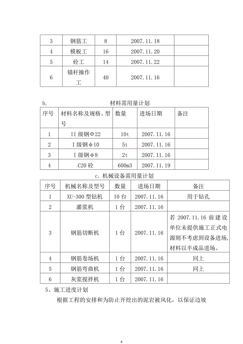 锚杆挡土墙施工方案1_第4页