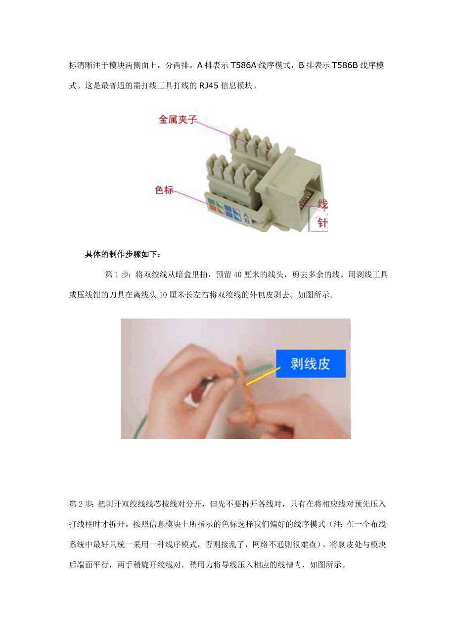 布线网络接口模块安装_第2页