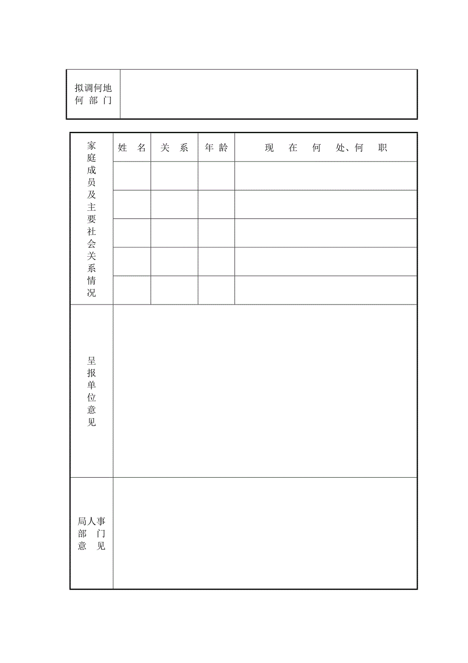 工人调动呈报表_第2页