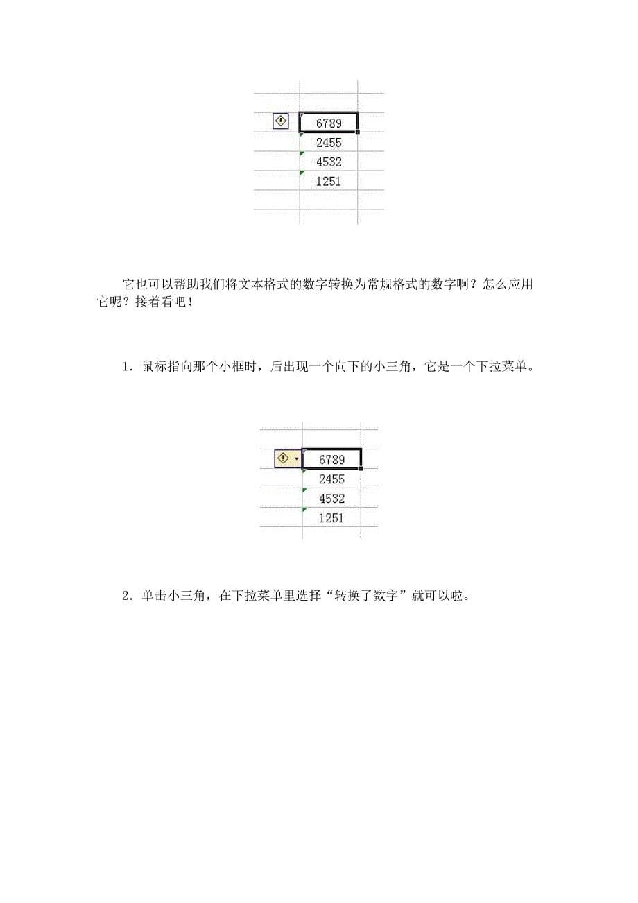 Excel表格数据格式转换为常规_第5页