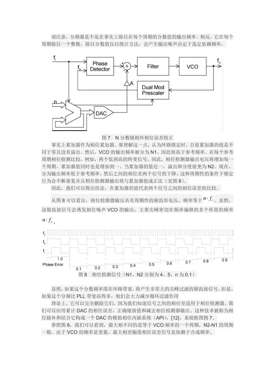 小数分频频率合成器的理论基础(翻译)_第5页