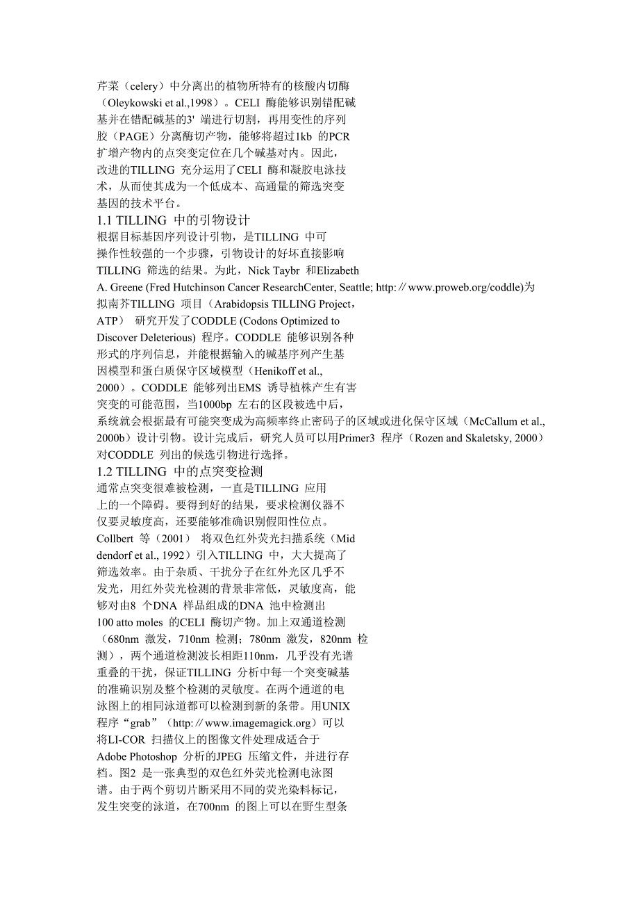 分子生物学新技术tilling 技术的原理与方法述评_第3页
