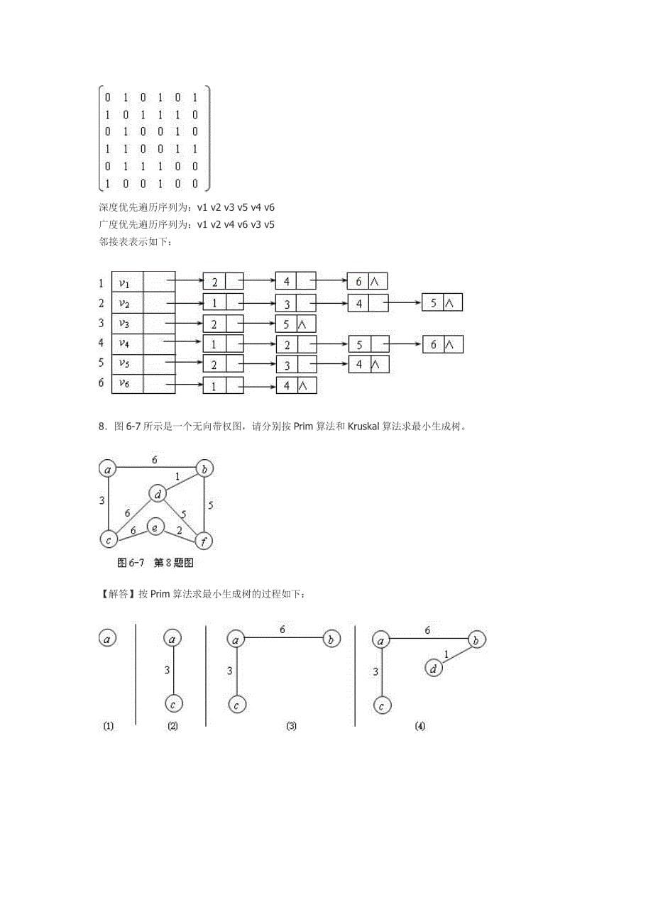 数据结构答案第6章_第5页