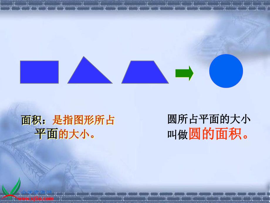 （人教版）六年级数学上册课件 圆的面积复习课_第3页