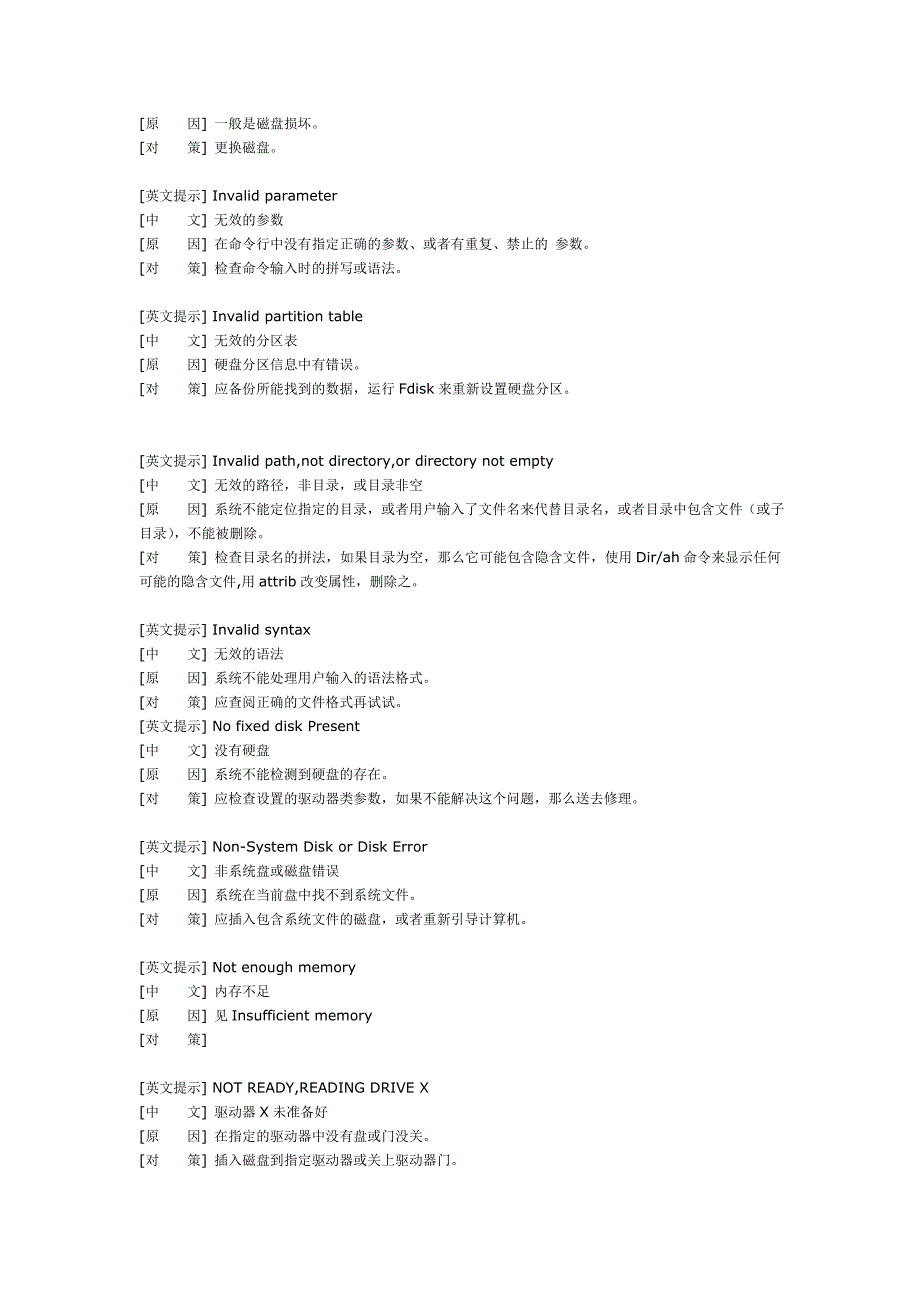 系统出错提示大全_第4页