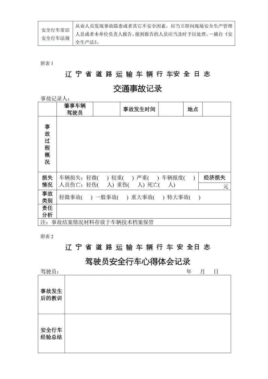 2009年行车安全日志式样_第3页