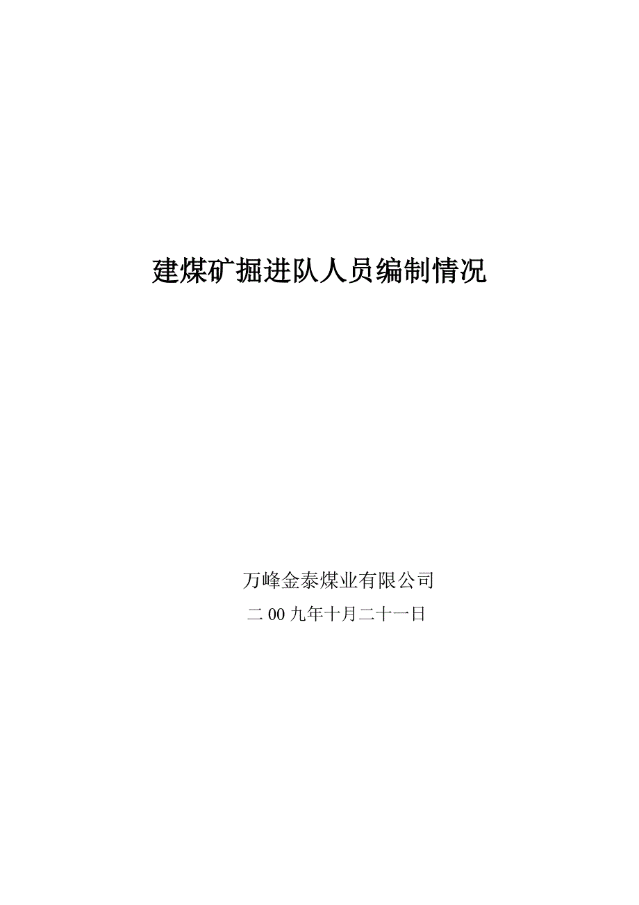 建煤矿掘进队人员编制情况_第2页