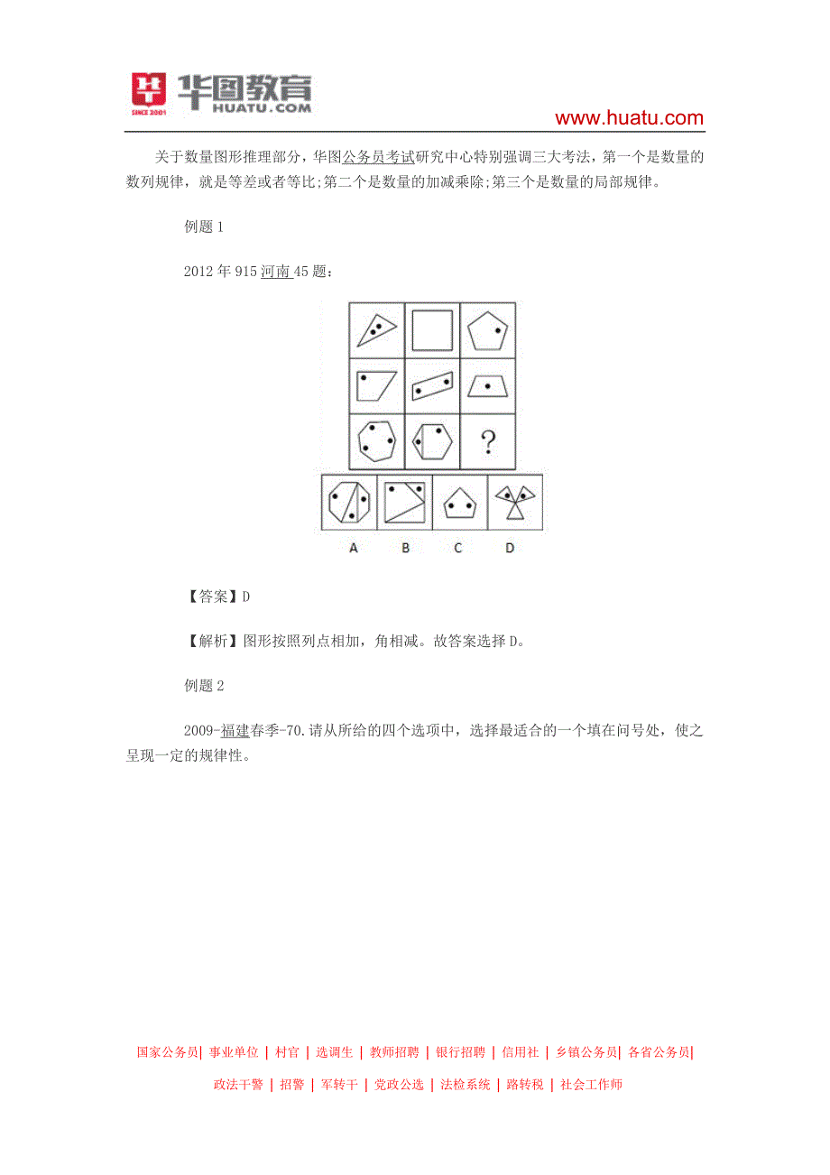 2015河南选调生考试行测辅导：数量图形技巧_第1页