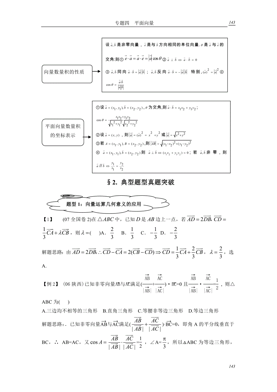 历年高考试题《向量》专题_第2页