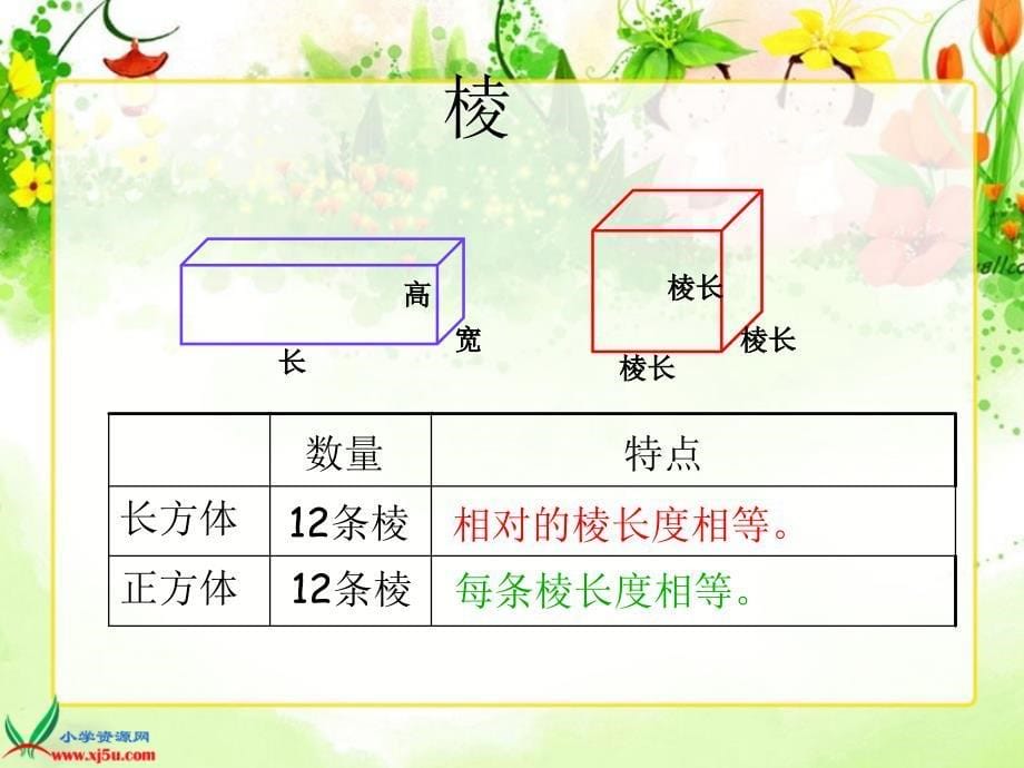 （西师大版）五年级数学下册课件 长方体、正方体的认识 5_第5页