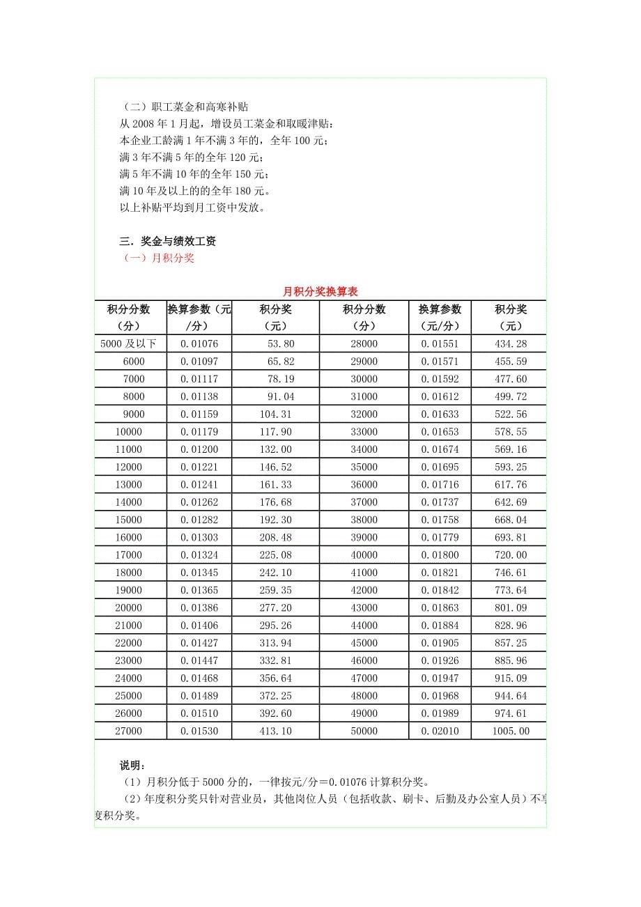 工资制度改革方案补充规定_第5页