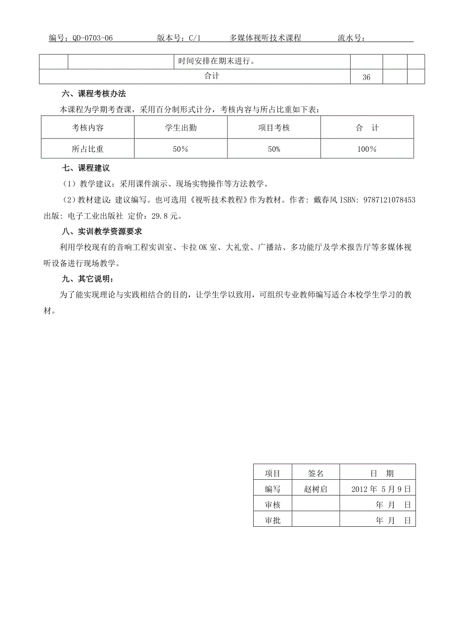 多媒体视听技术大纲_第2页