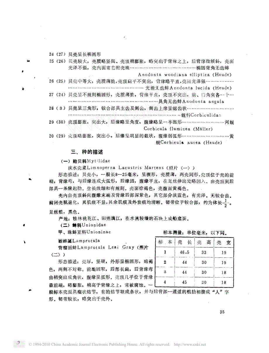 漓江及其邻近水域瓣鳃纲初步调查_第3页