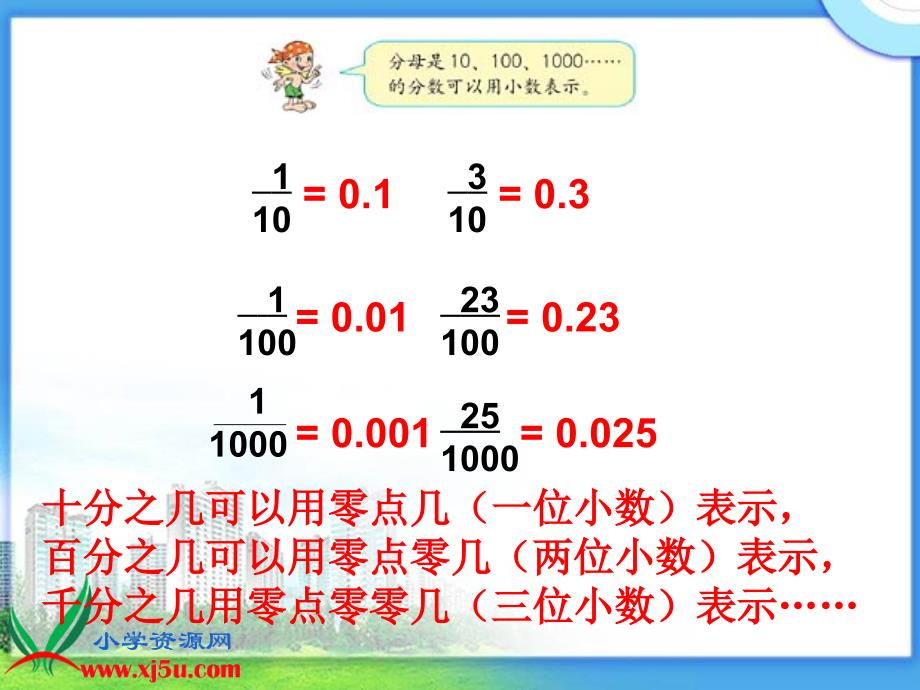 （西师大版）四年级数学下册课件 小数的意义 2_第4页