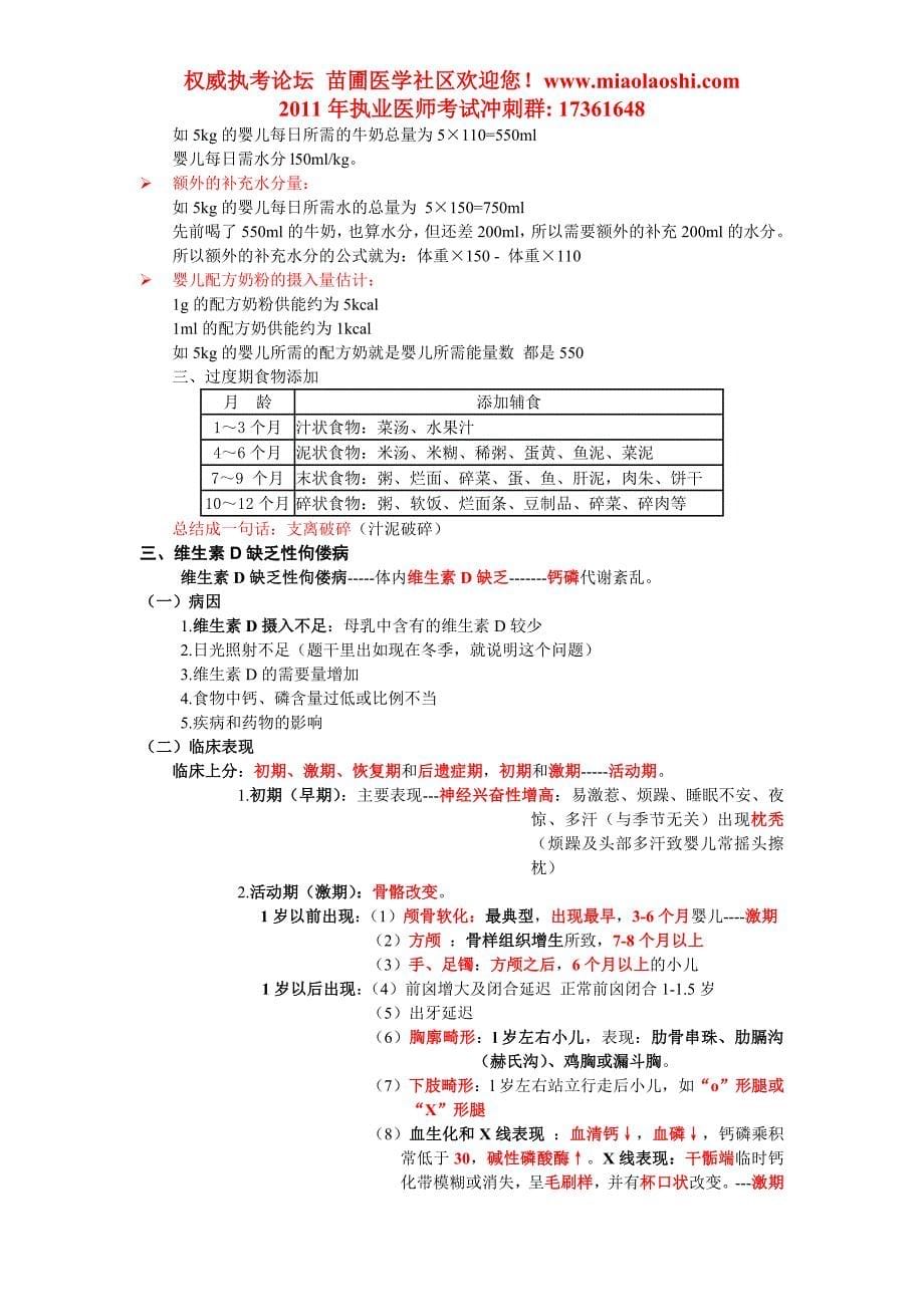 2011年儿科学听课笔记(共4讲)_第5页