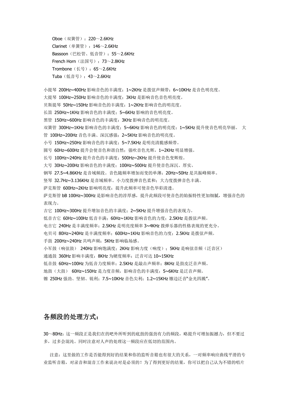 人声频率表[整理版]_第2页