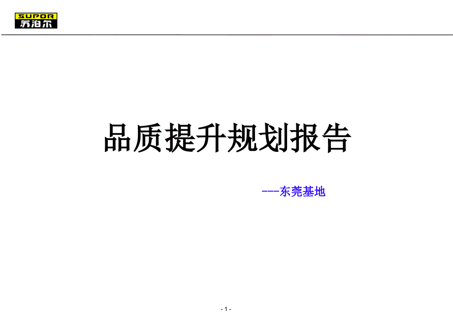 品质提升规划报告[非常实用]_第1页