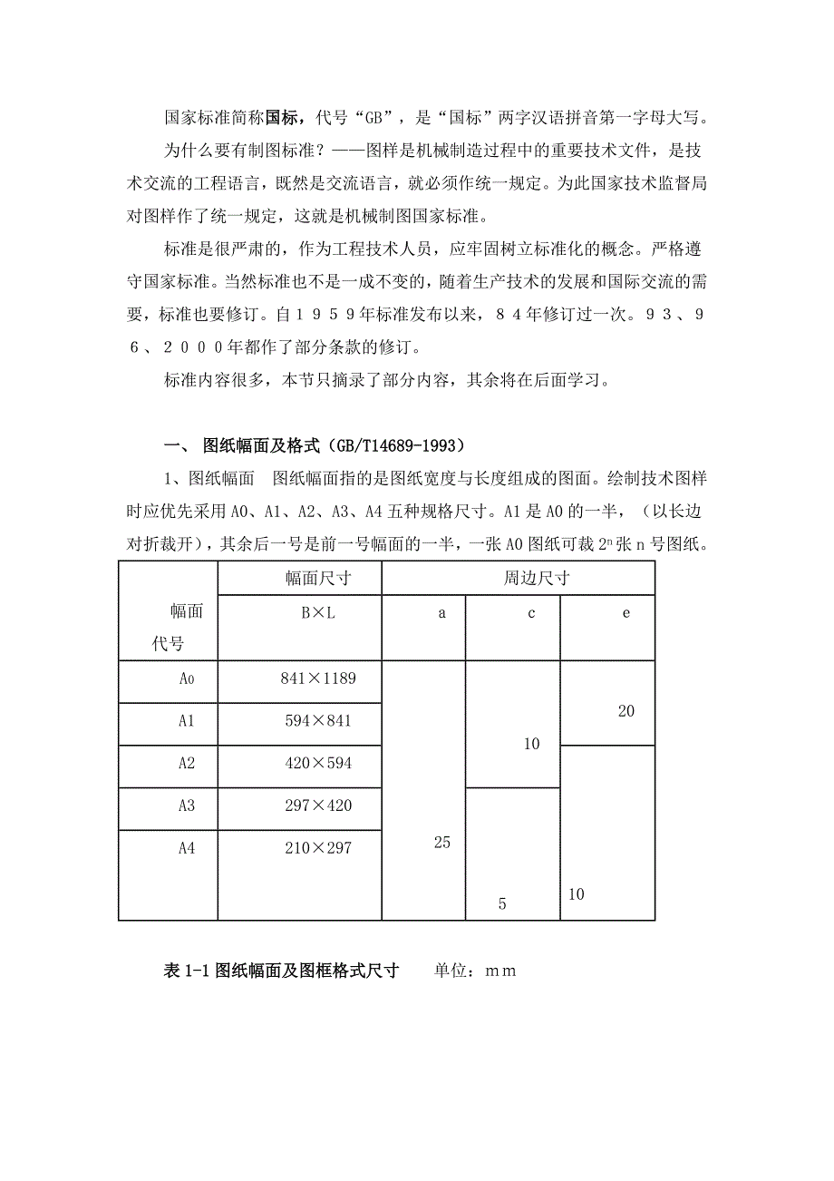 机械图纸大小规范_第1页