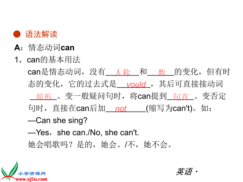 广州版（一起）一年级英语上册课件 REVISION (I)_第4页