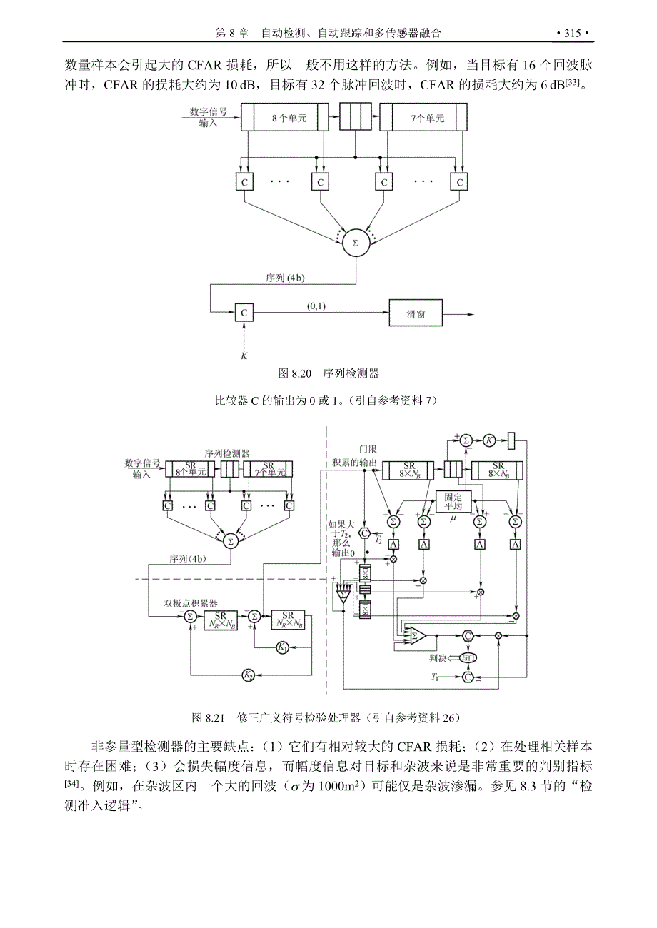 经典雷达资料-第8章  自动检测、自动跟踪和多传感器融合-3_第3页