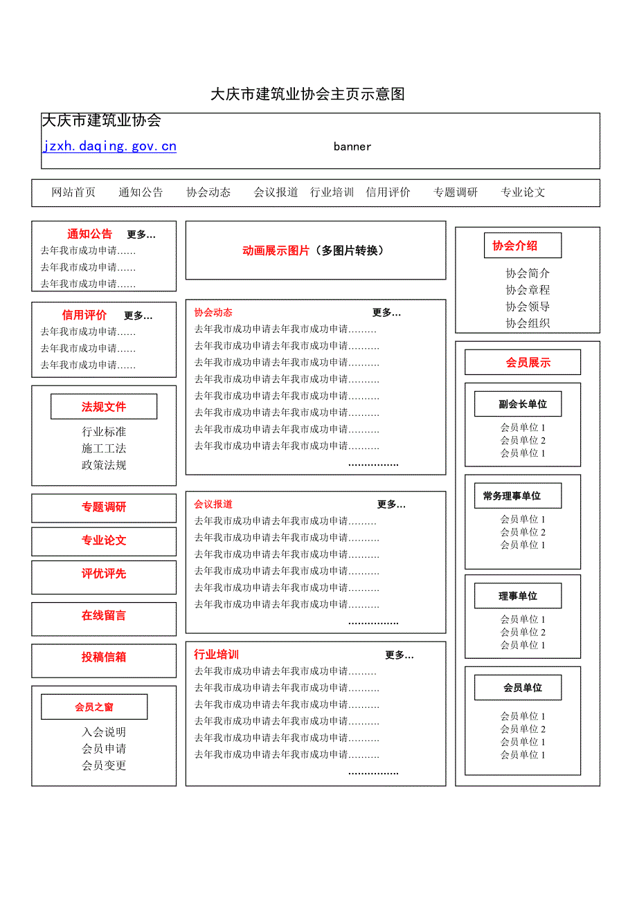 大庆市建筑业协会主页示意图_第1页