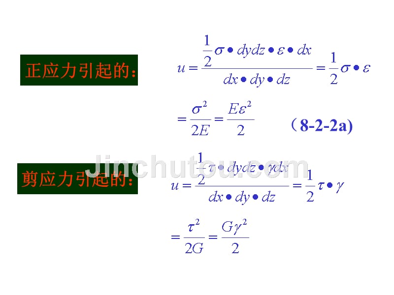 当为静载时,积蓄在弹性体的应变能可由功能原理通过求解_第4页