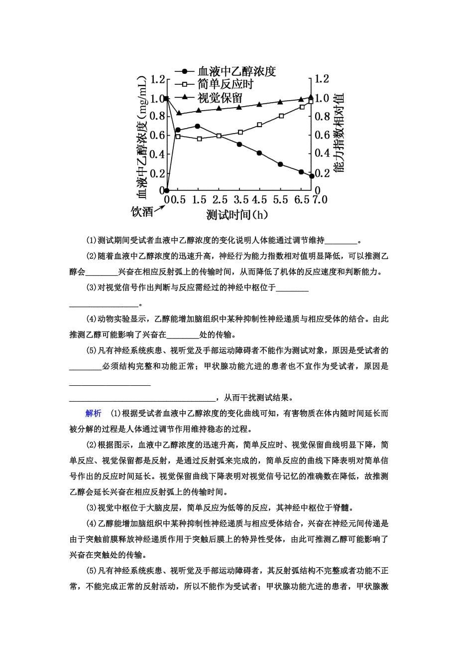 人体生命活动调节练习_第5页