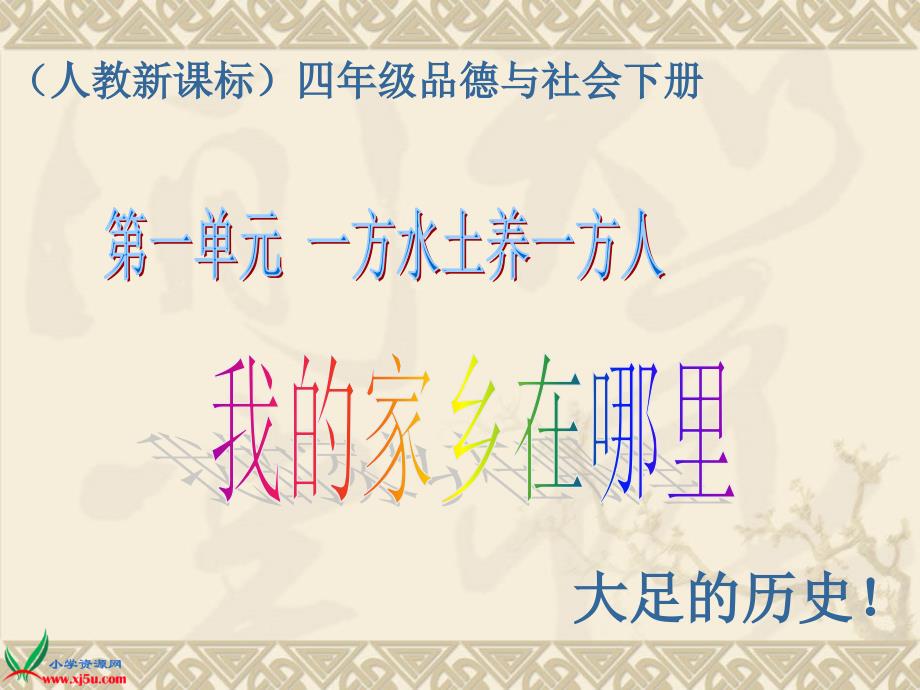 （人教新课标）四年级品德与社会下册课件 我的家乡在哪里 3_第1页