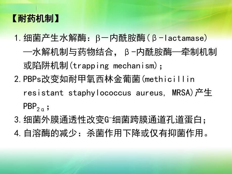 护理药理学36第三十六章β-内酰胺类抗生素_第5页