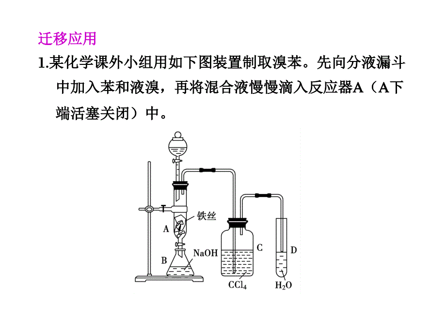 2011年高考化学实验探究复习9--13章_实验室制取溴苯_第4页