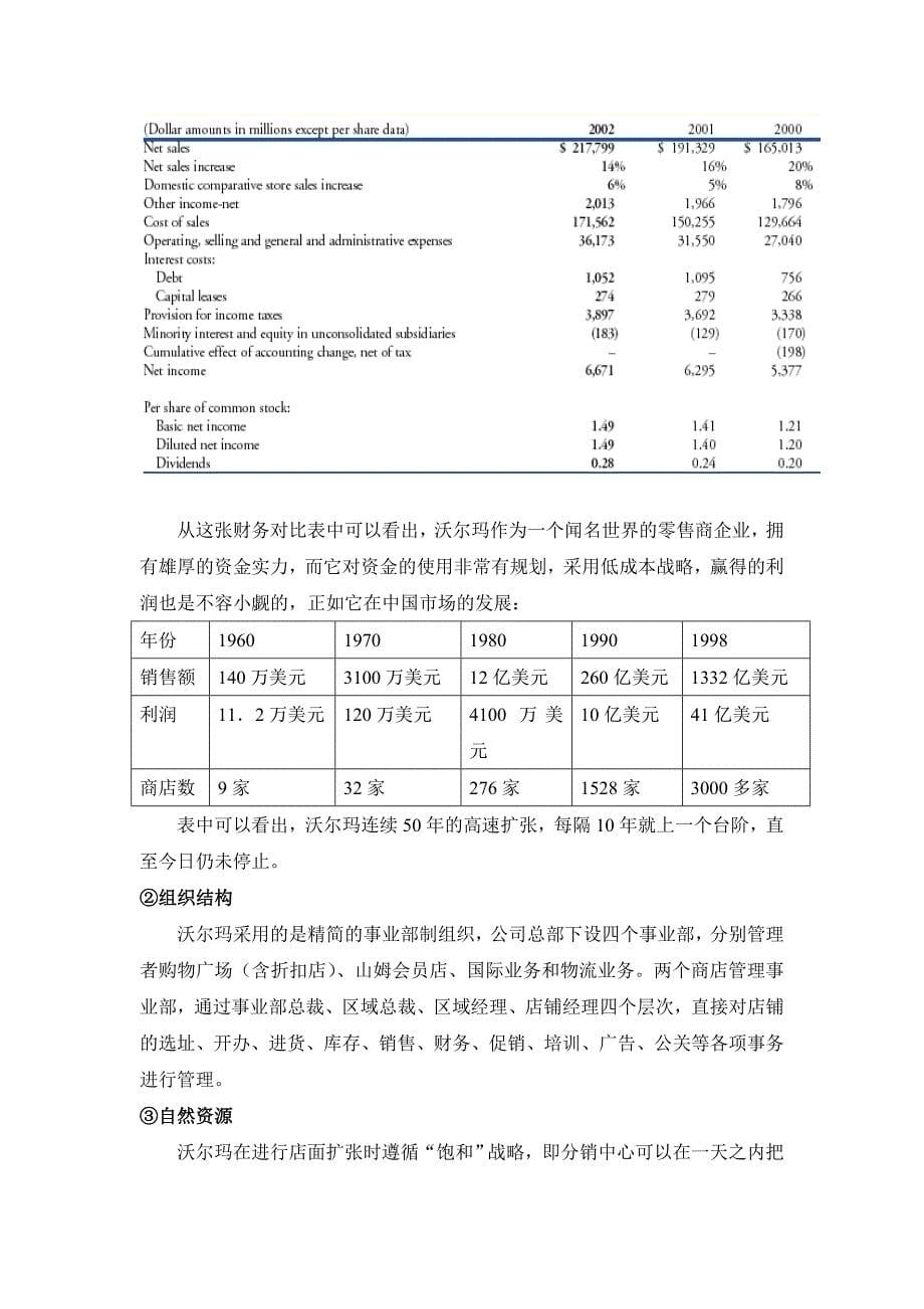 沃尔玛战略分析报告(中文版)_第5页