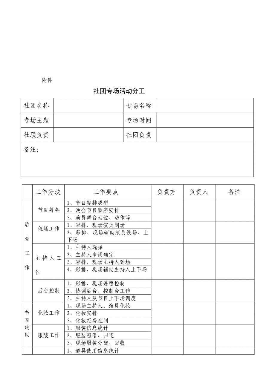 社团活动协作意向书_第3页