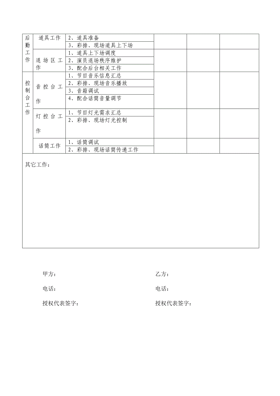 社团活动协作意向书_第4页