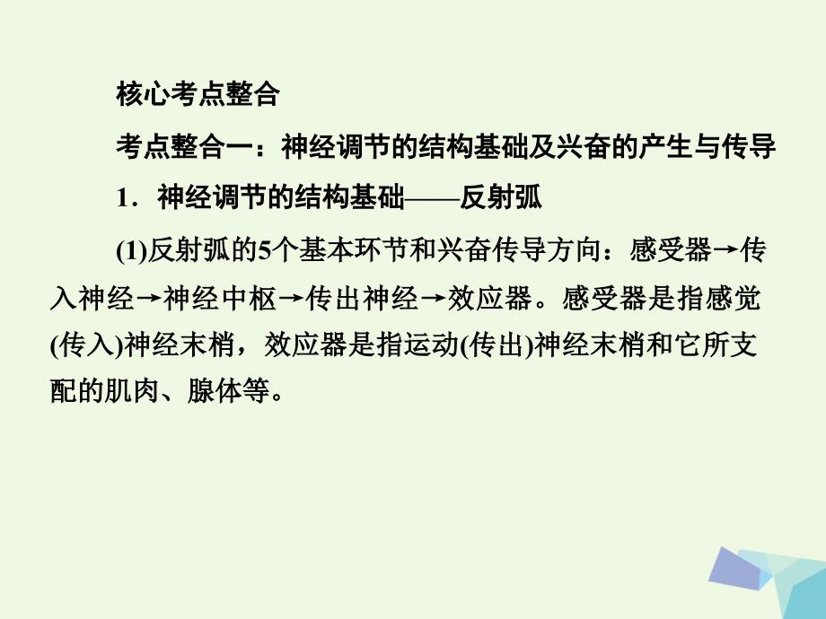 临门一脚高考生物三轮考前重点专题突破课件：专题二动物和人体生命活动的调节课件_第2页