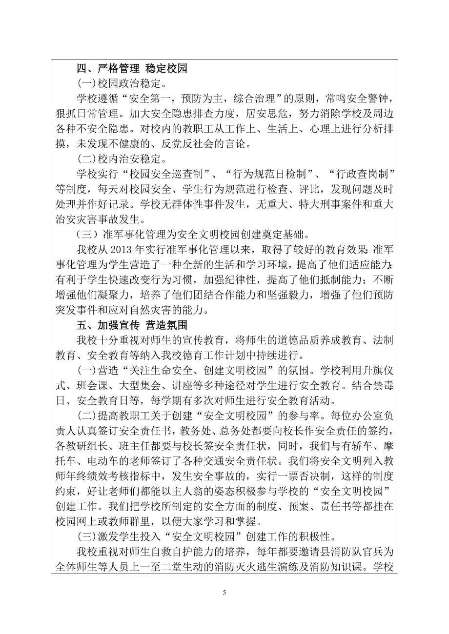 贵州省安全文明校园申报表_第5页