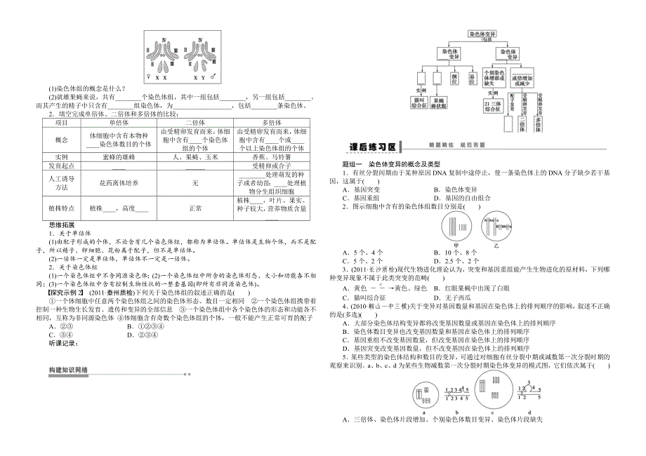 学案28染色体变异_第2页