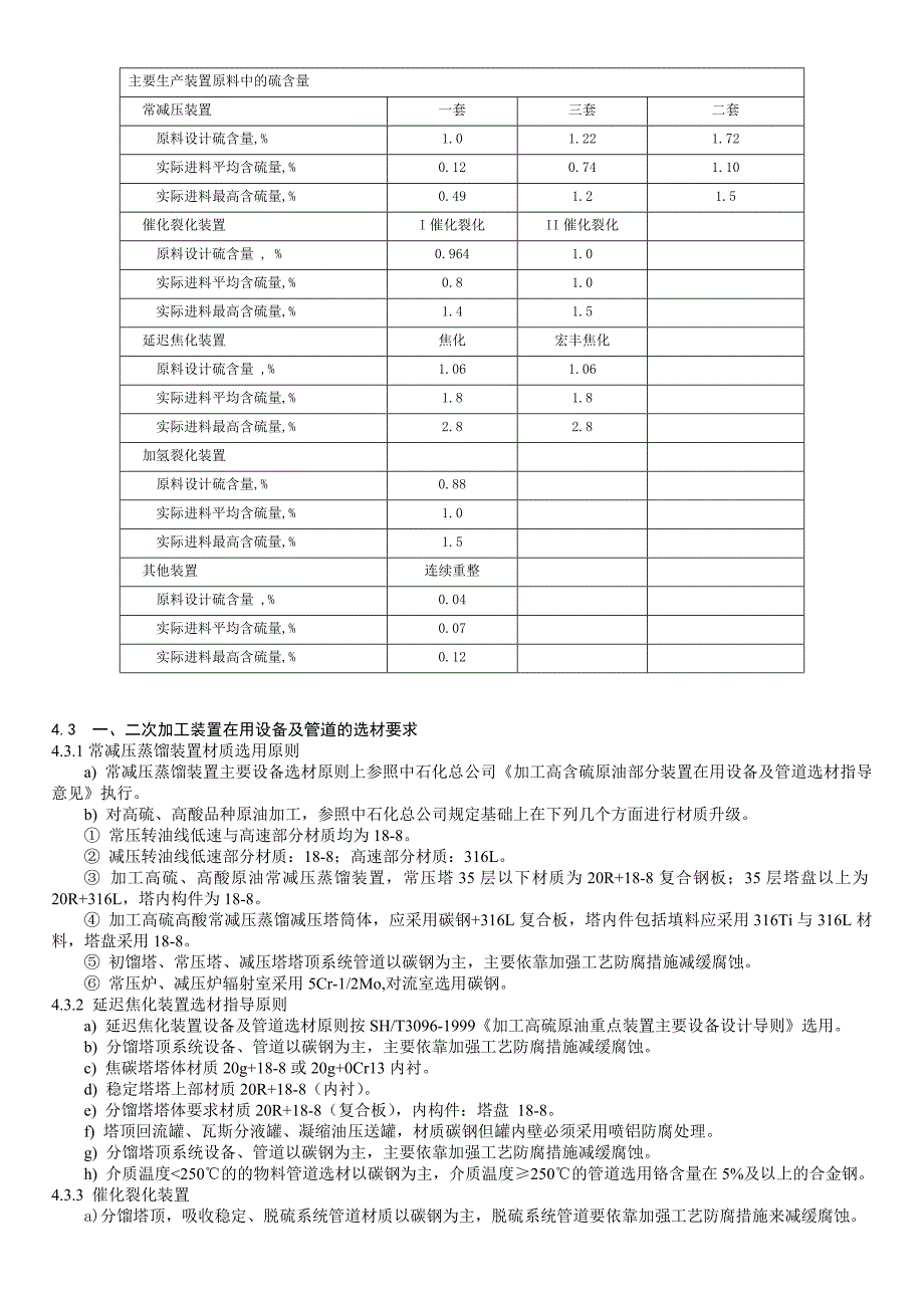 高硫油加工装置高温重油管线材质_第4页