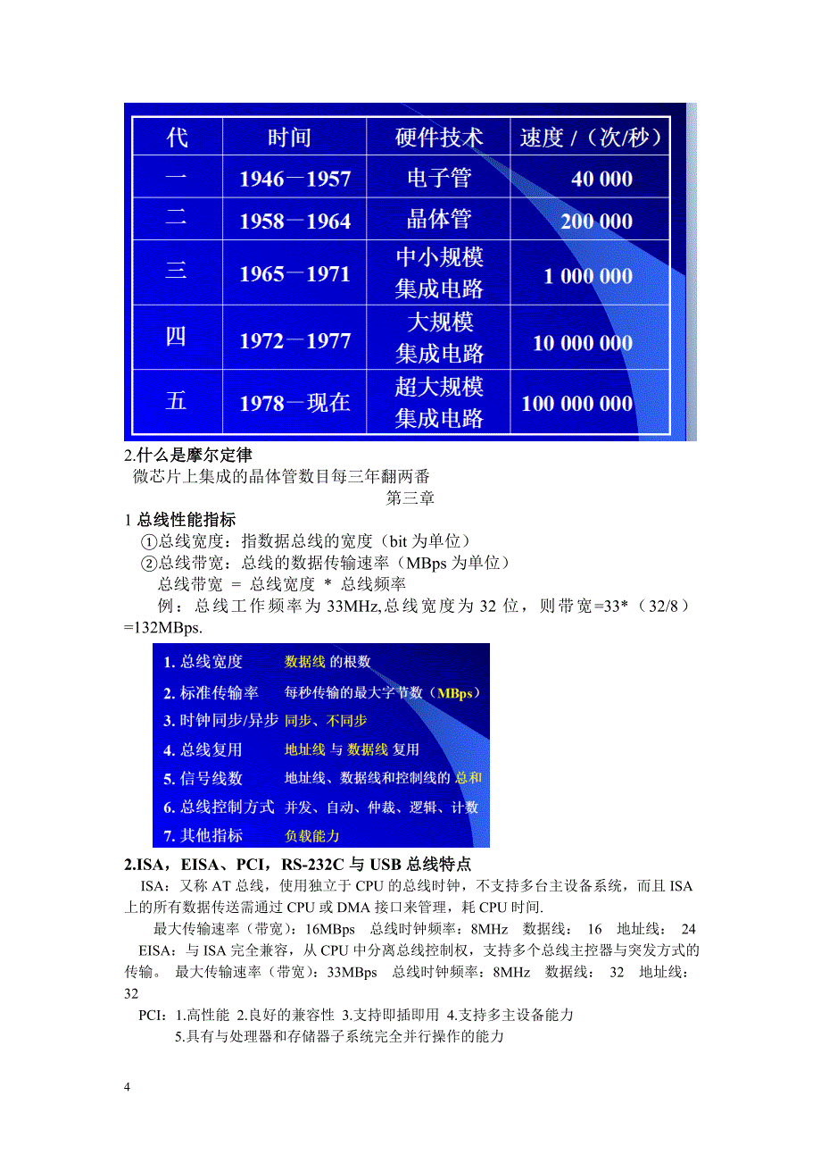计算机组成原理复习范围详细_第4页
