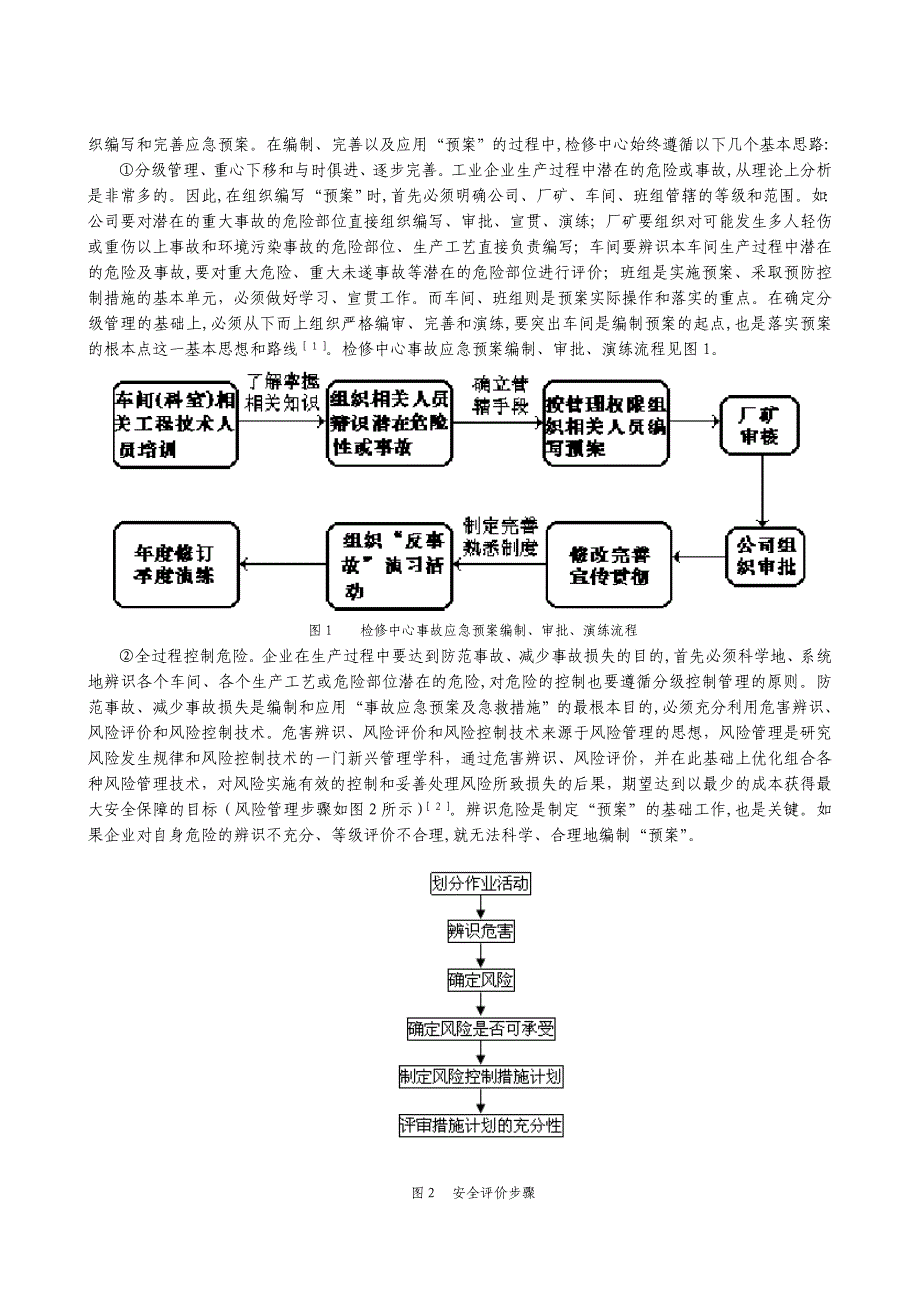 试论维护检修单位事故应急预案的编制与实践应用_第3页