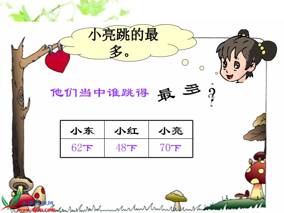 （北师大版）一年级数学下册课件 跳绳二_第4页