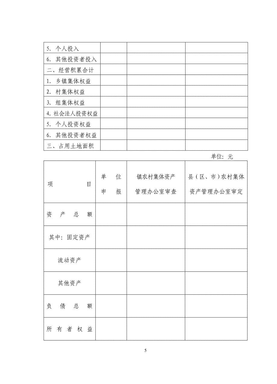 农村集体资产产权登记表_第5页