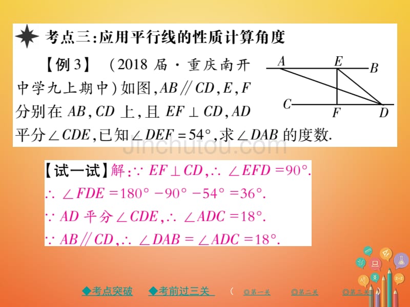 2017_2018学年七年级数学下册5相交线与平行线章末考点复习与小结课件（新版）新人教版_第5页