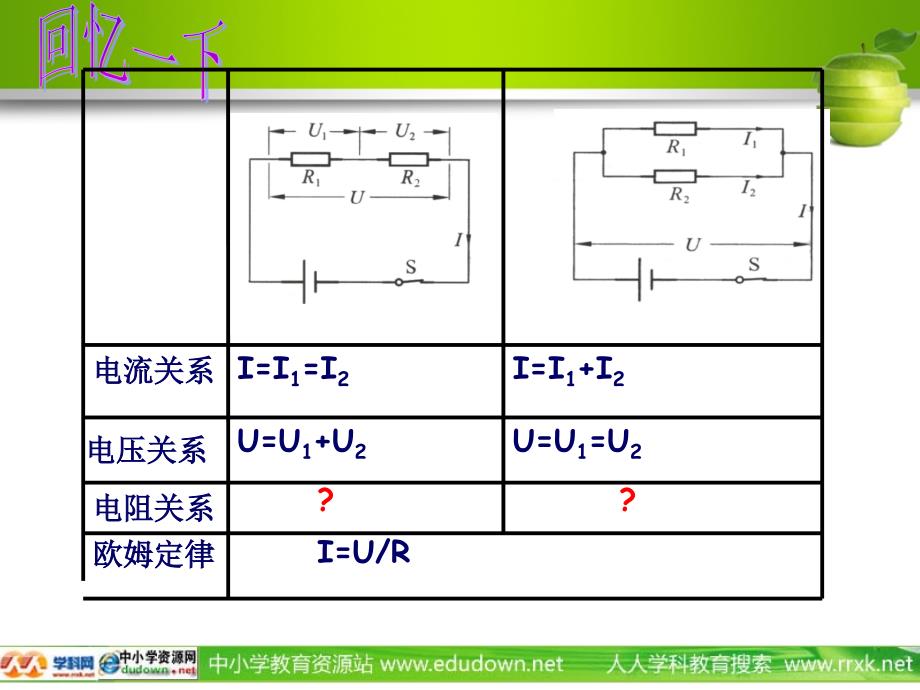 北师大版九年级全册12.3《串并联电路中的电阻关系》ppt课件1_第2页