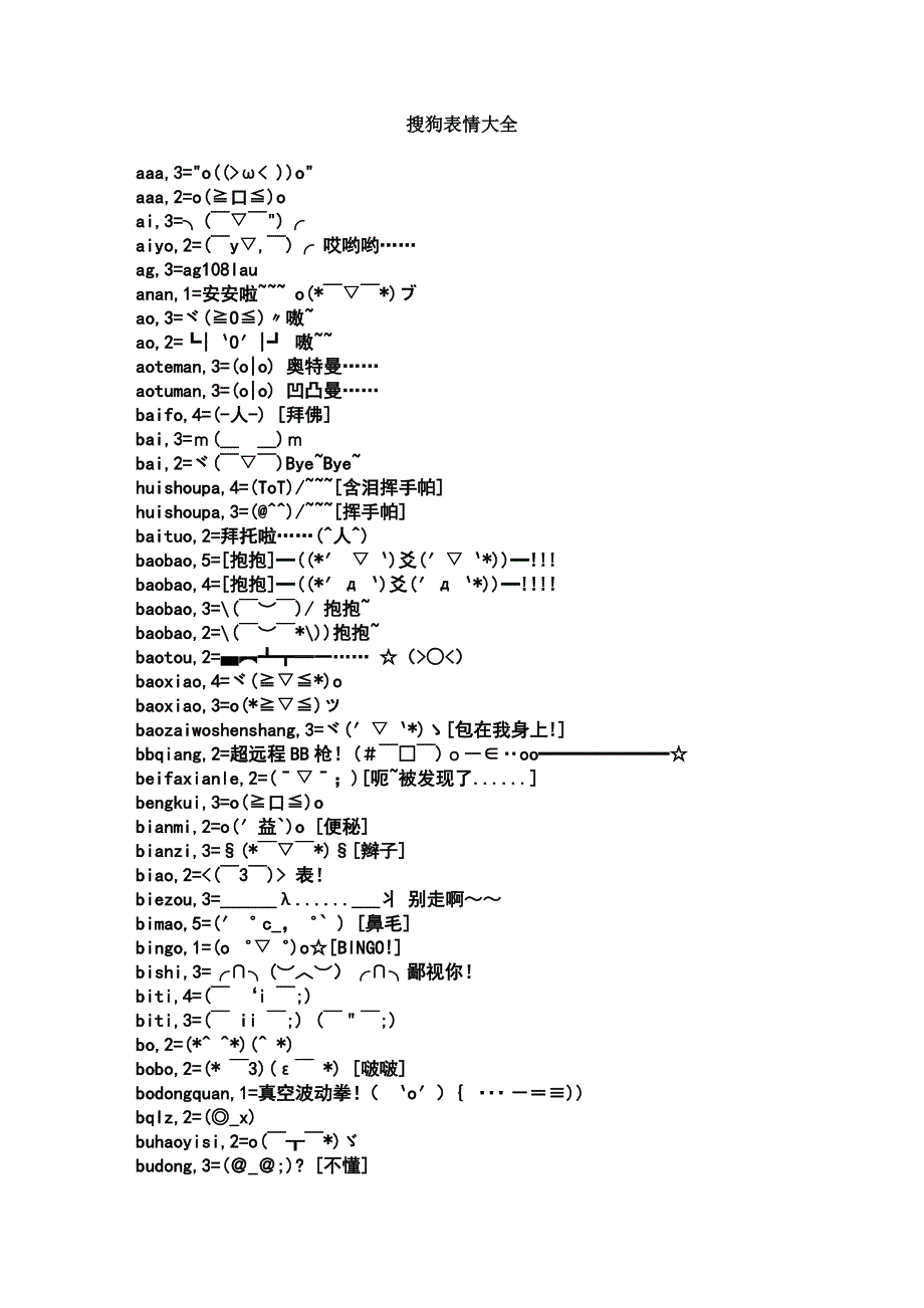 搜狗输入法表情(最全)_第1页
